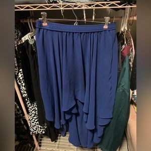 Forever 21 Blue High Low Skirt